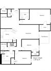 3 bedroom floor plan
